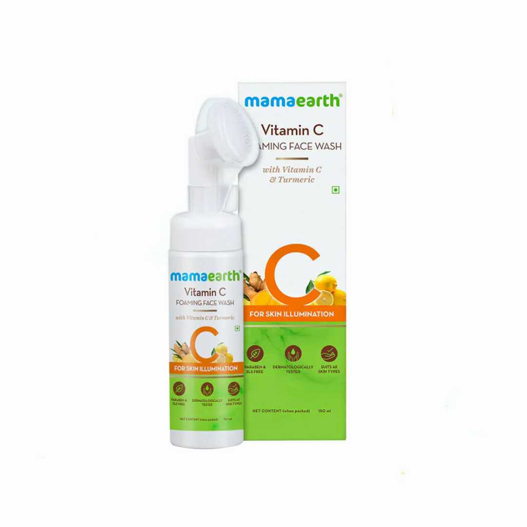 Mamaearth Vitamin C Foaming Face Wash with Vitamin C and Turmeric for Skin 150ml